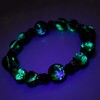 Gold Stone Luminous Firefly Glass Keramarin Bracelet, Okinawa, Power Stone,