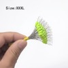 300 Pcs Big Green Rubber Fishing Bobber Stopper,Float Sinker Stops,