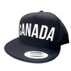 6ixset Canada Trucker Mesh 5-Panel Snapback Baseball Cap Hat Black