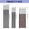15 Pack Silicone Paint Brushes 5 Shapes Rubber Tip Silicone