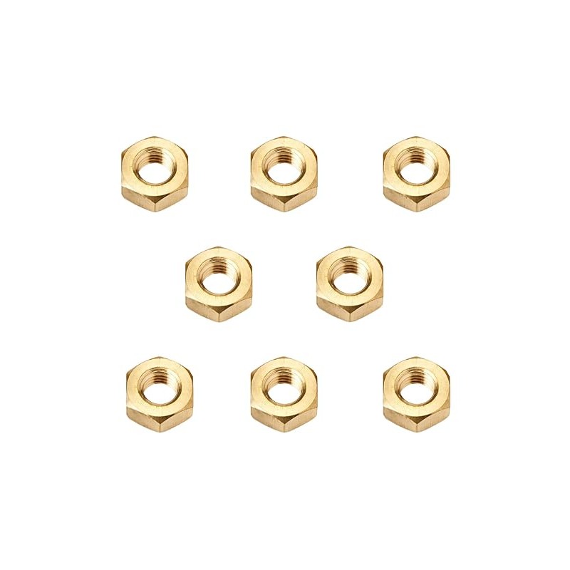 Metric Hexagonal (Hex) Full Nuts Solid Brass Various Sizes And