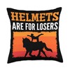 Horse Riding. Helmets Are For Losers. Horseback Vaulting Throw Pillow