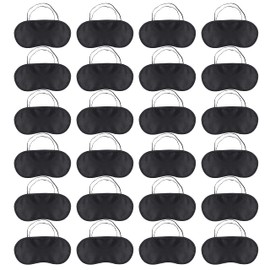 Pack of 24 Sleeping Masks for Side Sleepers, Ultra Soft Eye Mask, Sleep Masks, Light Blocking Blindfold for Sleeping with Adjustable Strap for Men, Women, Children