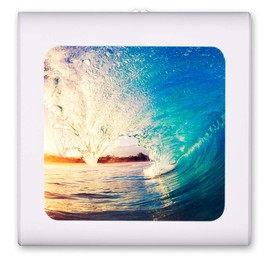 Plug in Dimmable LED Night Light with Dusk to Dawn Auto Sensor, Adjustable Brightness, Warm Light, Auto On-Off Nightlight for Bathroom, Hallway, Nursery, Bedrooms - Wave Curl