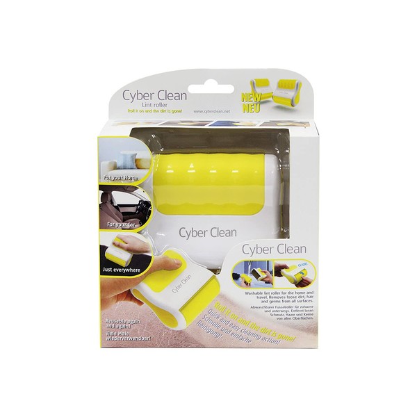 Cyber Clean Jumbo Lint Roller – Yellow, 46098