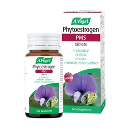 A.Vogel Phytoestrogen PMS Tablets | PMS Supplement for Women | Fatigue & Tiredness Supplement | Soy Isoflavones, Magnesium & Hibiscus | 1 Months Supply