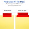 Avery 8-Tab Binder Dividers, Insertable Multicolor Big Tabs, 1 Set
