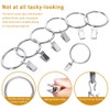 40pcs Rustproof Drapery Matte Stainless Steel Metal Curtain Rings with