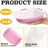 Incisite 200 Pcs Paper Food Trays, 2 Lb, Pink