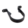 5 x Black Round 68mm Downpipe Brackets, Freeflow Rain Water