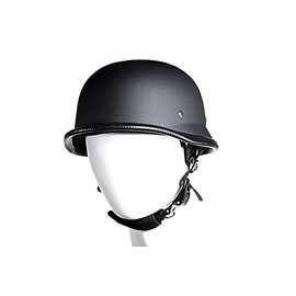 German Style Novelty skull Cap, Basic Flat German Novelty Cap (Black