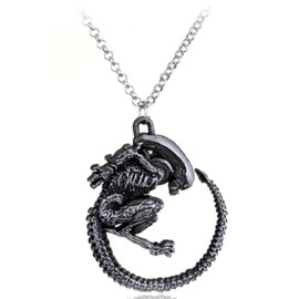 TCB Creations Aliens vs Predators Movie Xenomorph Metal Pendant Necklace