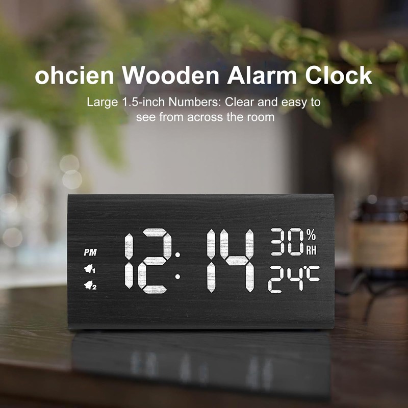 Digital Alarm Clocks for Bedrooms - Digital Clock Large Display,