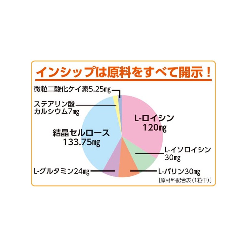 インシップ アミノ酸1000 350mg×150粒 1か月分