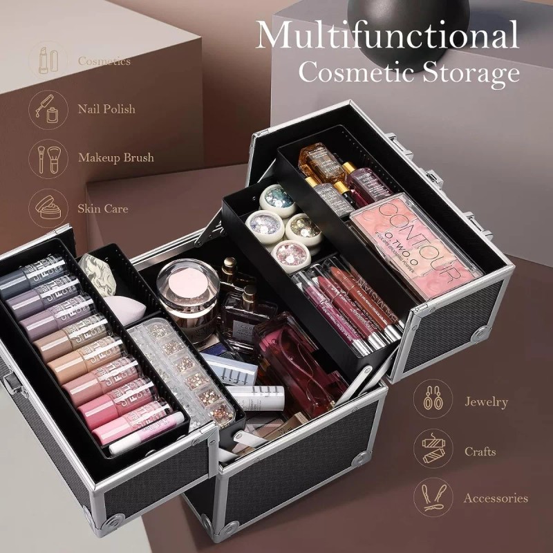 Maquillaje Estuche Organizador De Cosméticos De Maquillaje Portátil