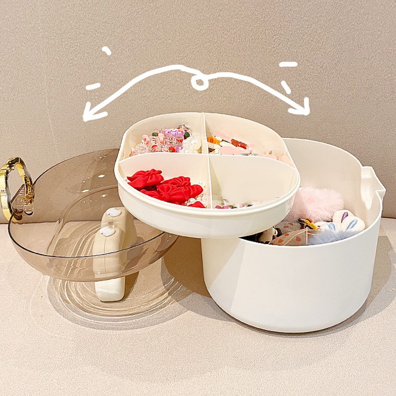 Hair Accessories Organizer for Girls Plastic Hair Ties Clips Headband