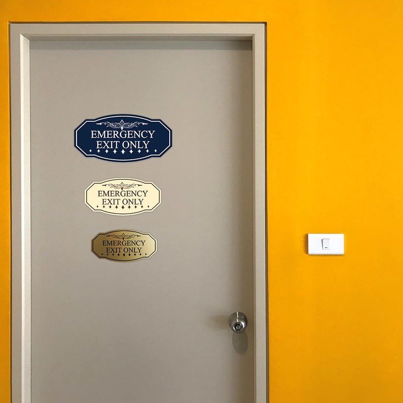 Signs ByLITA Victorian Emergency Exit Only Sign - Easy Installation