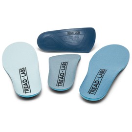Tread Labs - Kit de plantilla de ritmo para fascitis plantar, ortopédica para aliviar el dolor de pies en cada zapato, limita la pronación y mejora la alineación con apoyo extra firme, Azul, Women's 11-11.5 US / Men's 10-10.5 US