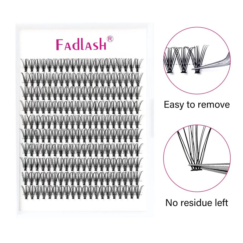 Individual Cluster for Eyelash Extension, 20D, 0.07, D-curl, 15mm, Individual