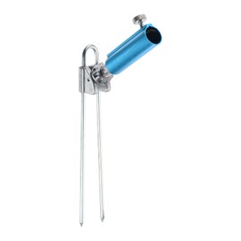 PATIKIL Bank Fishing Rod Holders, Fish Pole Holder Ground Support Stand Folding Bracket Fishing Rack Turret for Beach, Blue