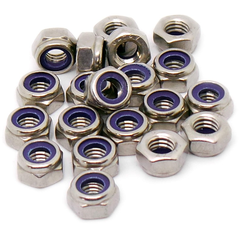 M6 (6mm) Nyloc Hex Nut (Type-T) - Stainless Steel (A2)