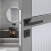 AwmnSrman Handle Set Toilet Bathroom Door Lock Cube Door Handles