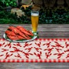 Pudodo Crawfish Boil Table Runner Lobster Seafood Boil Themed Buffalo