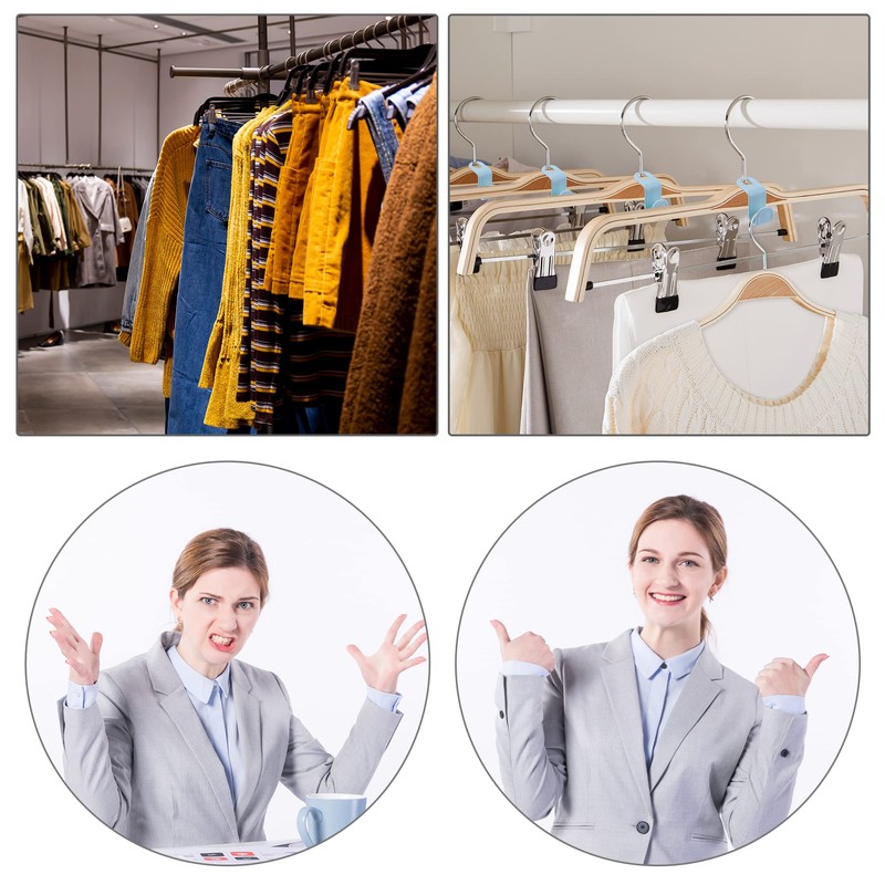 Umichen Clothes Hanger Connector Hooks Plastic Cascading Hangers Saving Organizer
