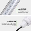 144 LED Submersible Fishing Light Underwater Fish Finder Lamp Night