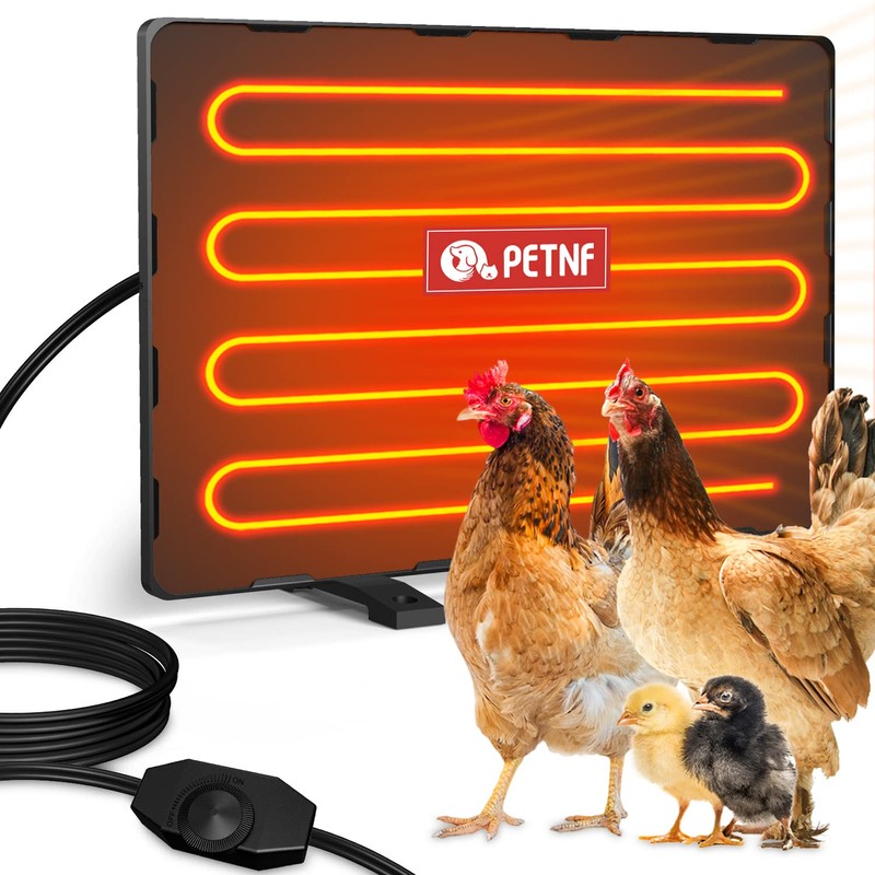 PETNF Chicken Coop Heater 140 Watts Radiant Heat Chicken Heater