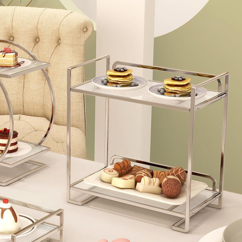 Bathroom Countertop Organizer, 2 Tier Acrylic Tray Vanity Counter Skincare