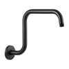 OFFO Shower Head Extension Arm 13 in, S Shaped High