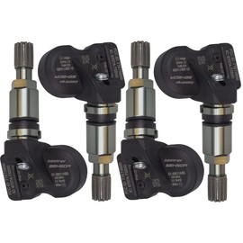 DWEEKIY 4 x TPMS Sensors - Tyre Pressure Monitoring System Fits KIA ProCeed - Type [CD] - Period 12/2018 to EOP* - A Set of 4 Sensors with Metal Valve Titanium