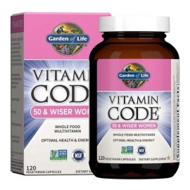 Multivitamínico Vitamin Code 50 Wiser Women 120cap Mujer 50+ Sabor Sin Sabor