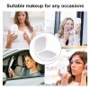 generic Espejo De Maquillaje Luz 1x /10x, Carga Usb, Portátil