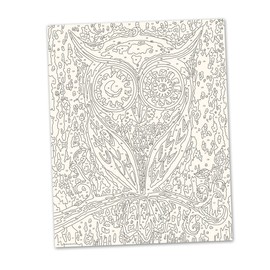 Ravensburger Dreamy Owl Paint by Numbers Kit for Children - Painting Arts and Crafts for Kids Age 12 Years Up, Purple