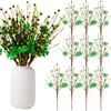 ZJoey 10 Pcs St.Patricks Day Artificial Plants Berry Stems 16