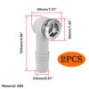 Qrity Pack of 2 Overflow Head, Overflow Sink, Overflow Pipes