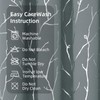 BUHUA Grey Blackout Curtain Panels, Room Darkening Curtains 96 Inches