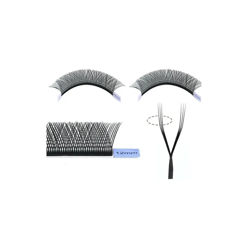 Nagaraku Extensiones De Pestañas Triple Y, Mix Y Por Medida