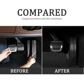 TOYCIDFG Pedals Cover Set Non-Slip Accelerator and Brake Pedals Cover Compatible with Alfa Romeo Giulia Stelvio 2017-2021 and Maserati Grecale, Car Interior Replacement Accessories