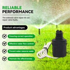 Tivora Solenoid Repair Kit Replacement Compatible with HydroRain Rain Bird SOLASSG4 Sprinkler System PEB PGA EFB-CP BPE BPES and GB Valves 236239