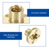 QUARKZMAN Pack of 2 Tr8 x 4 Lead Screw Brass