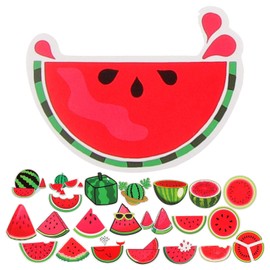 SEWACC 50pcs Watermelon Stickers Melon Stickers Fruit Stickers Watermelon Decals Birthday Watermelon Party Favor