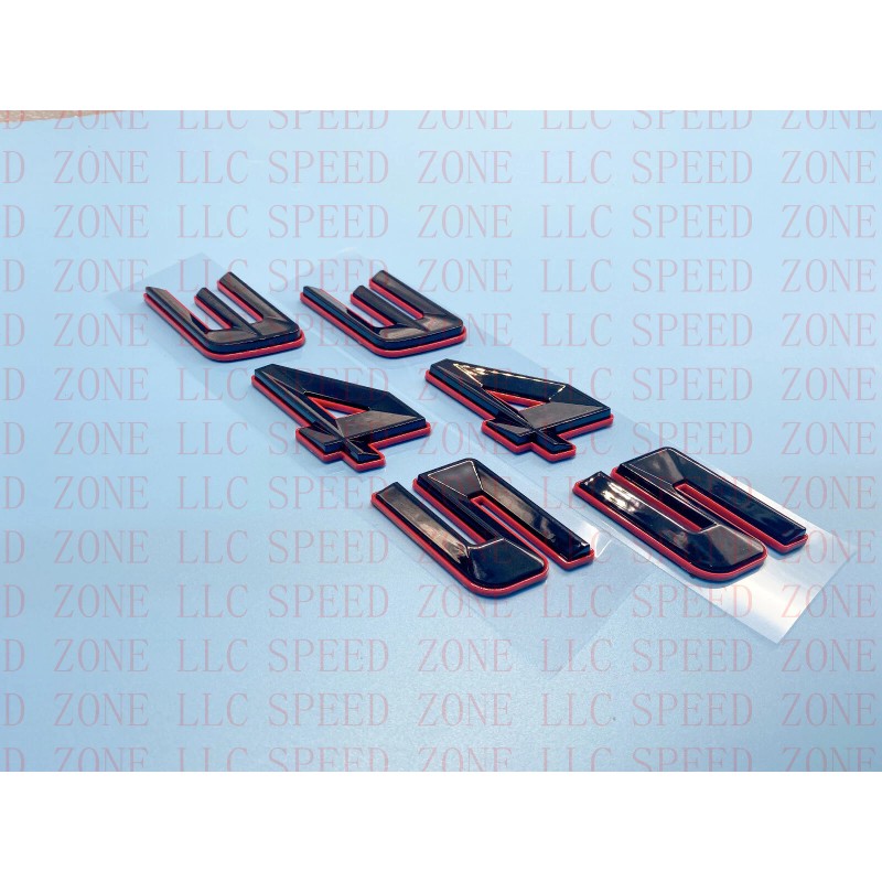 SPEED ZONE (2pc) 345 Badge Emblem For MOPAR HEMI Passenger