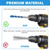 5PCS Tungsten Carbide Masonry Drill Bit Set with Carbide Tips,