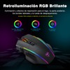 TERPORT S608 Mouse Gaming con Iluminación RGB Personalizable, Hasta 8000