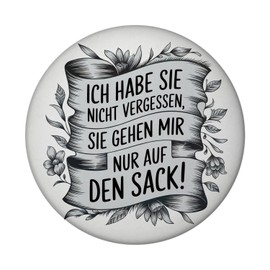 Nicht vergessen, nur nervig magnet with bottle opener, funny fridge magnet: humorous decoration with saying