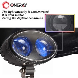 ONERAY 8PACK Forklift Safety Light 8w Blue Spot Lights for Warehouse Warning Spot Light DC10-100V 250LM 5.5inch