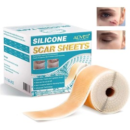 Cinta de silicona profesional para cicatrices en rollo (4 cm x 3 m) – Tiras avanzadas reutilizables para eliminar cicatrices de cesárea, cirugía, quemaduras, queloides y acné. Rollo de siliocona para cicatrices y marcas.